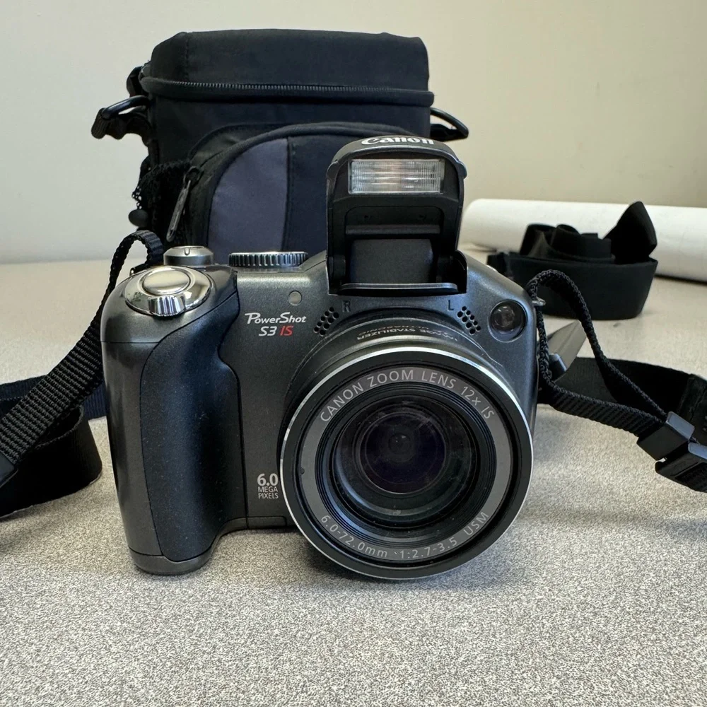 Canon PowerShot S3 IS Digital Camera - Black